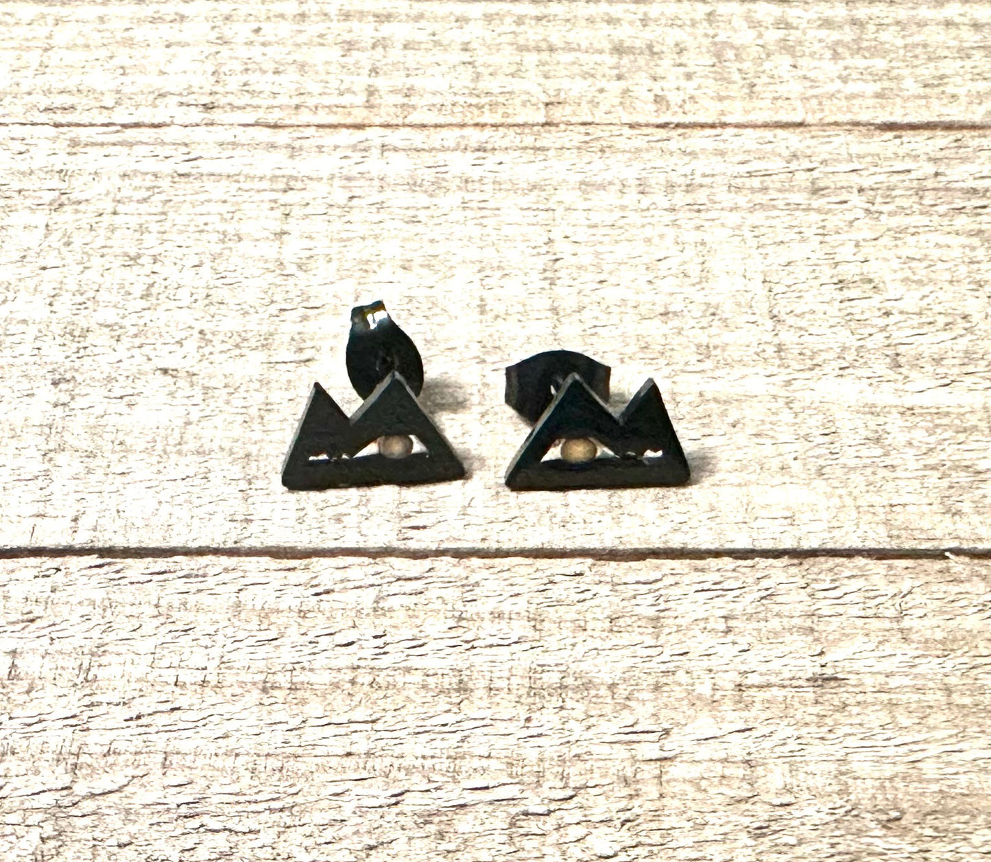 Faith Can Move Mountains Stud Earrings