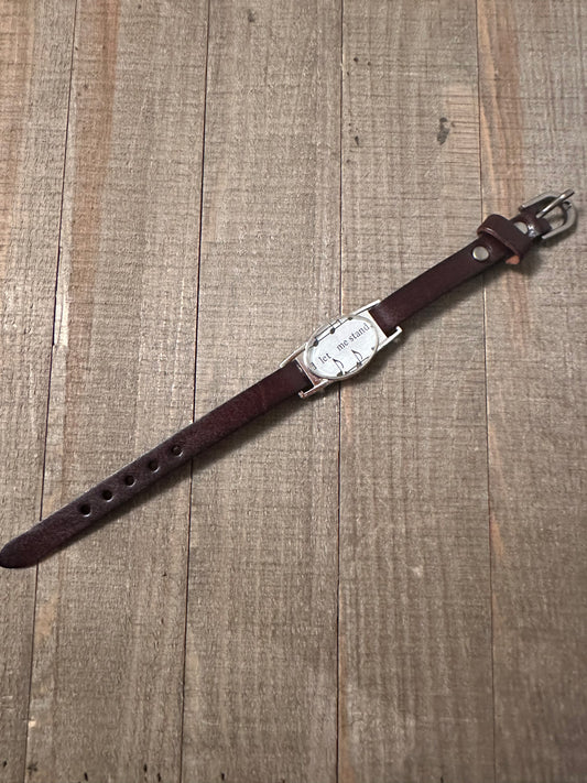 Let Me Stand Leather Bracelet