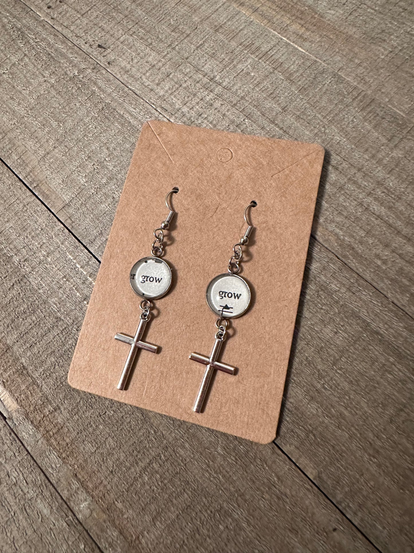 Grow Cross Earrings