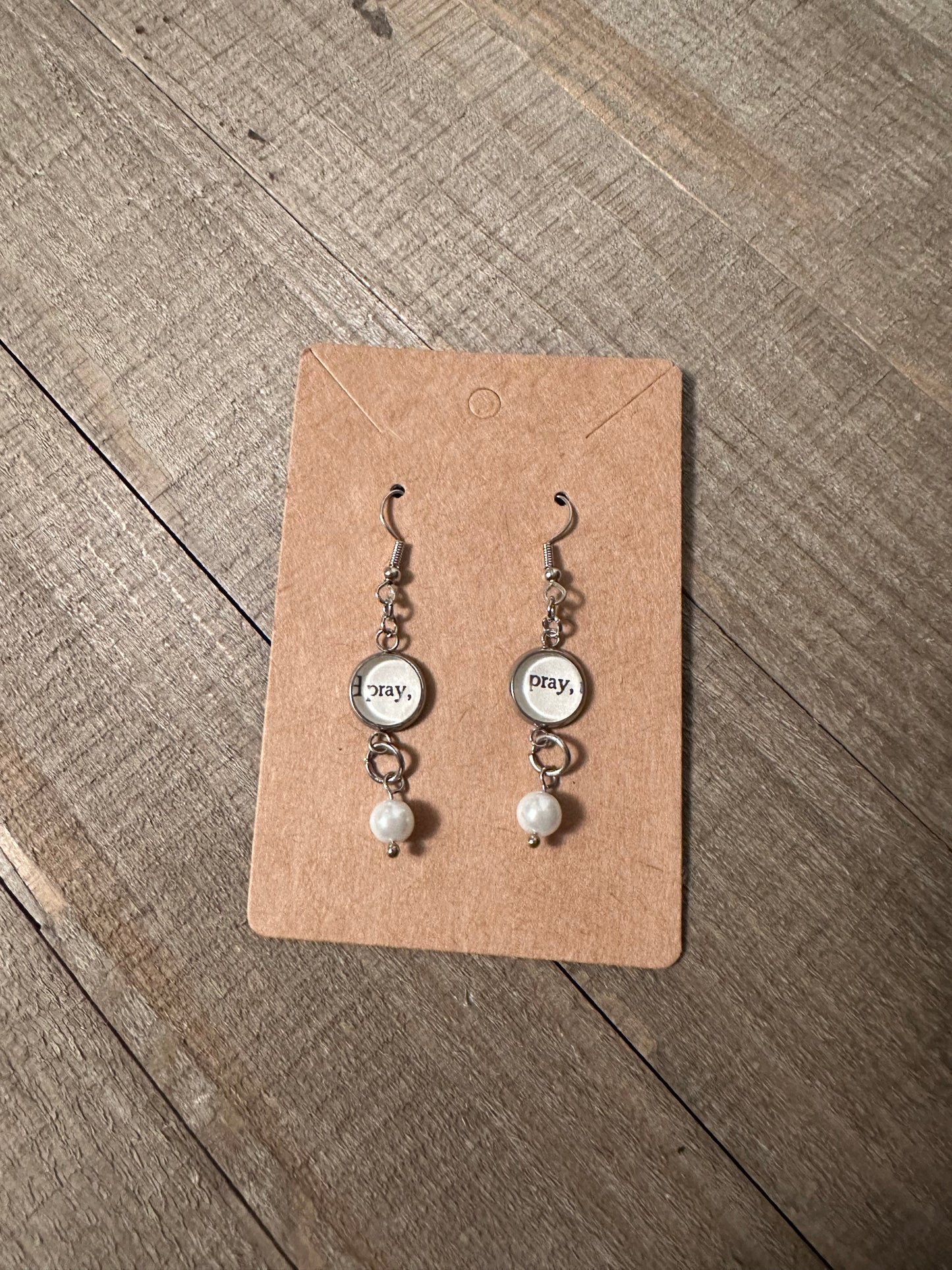 Pray Pearl Earrings