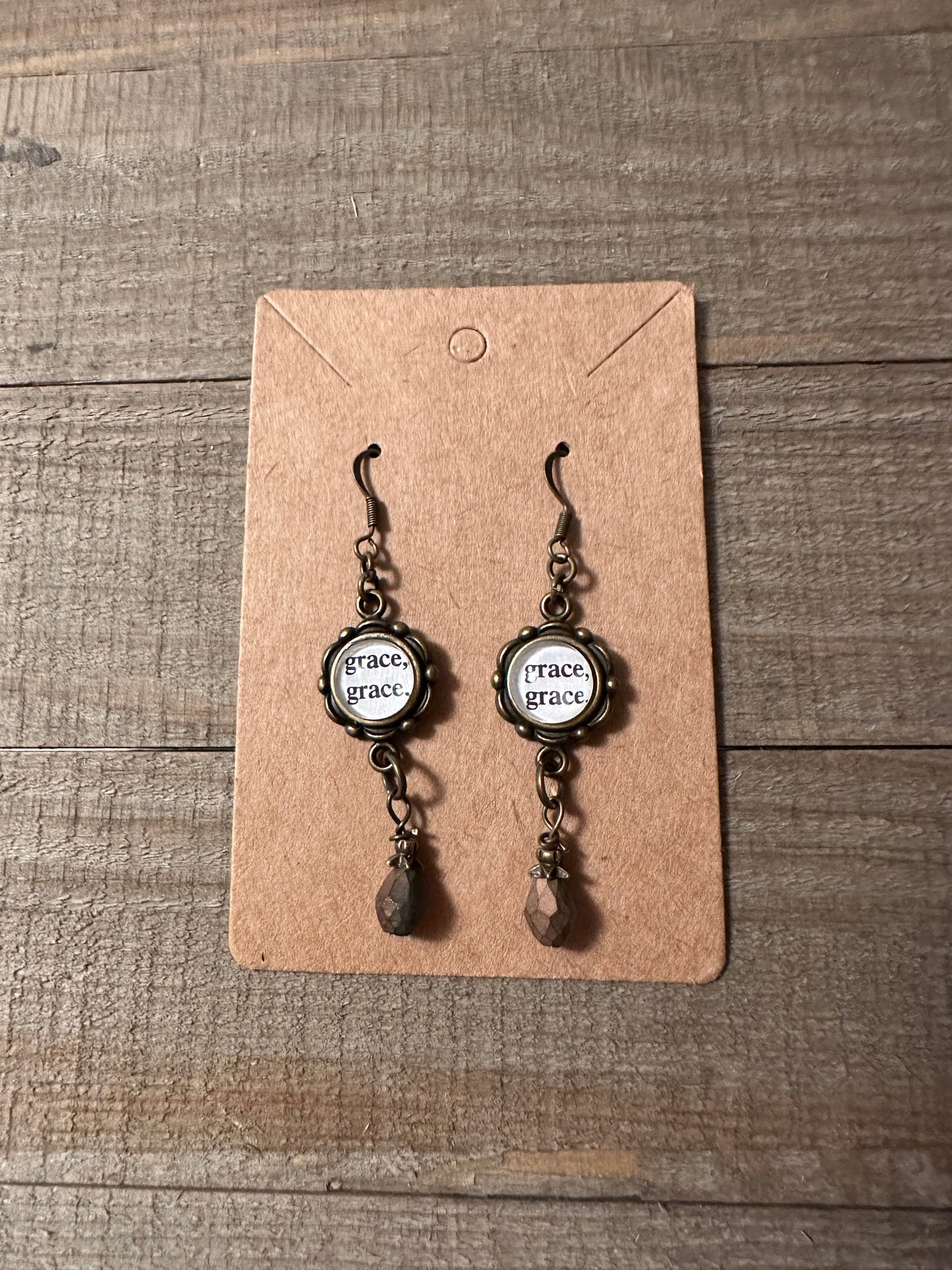 Grace Teardrop Charm Earrings