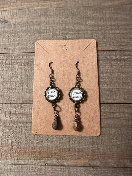 Grace Teardrop Charm Earrings