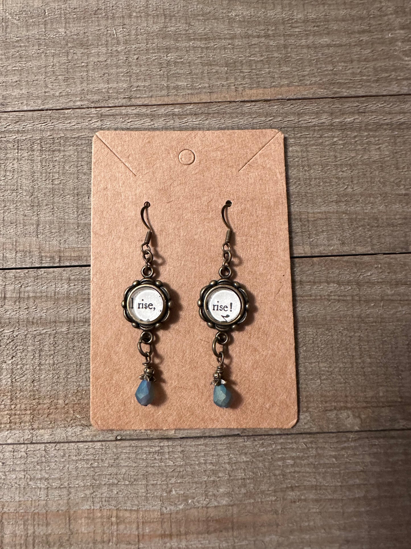 Rise Teardrop Charm Earrings