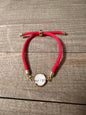 Red Adjustable Hymn Bracelet