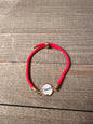 Red Adjustable Hymn Bracelet