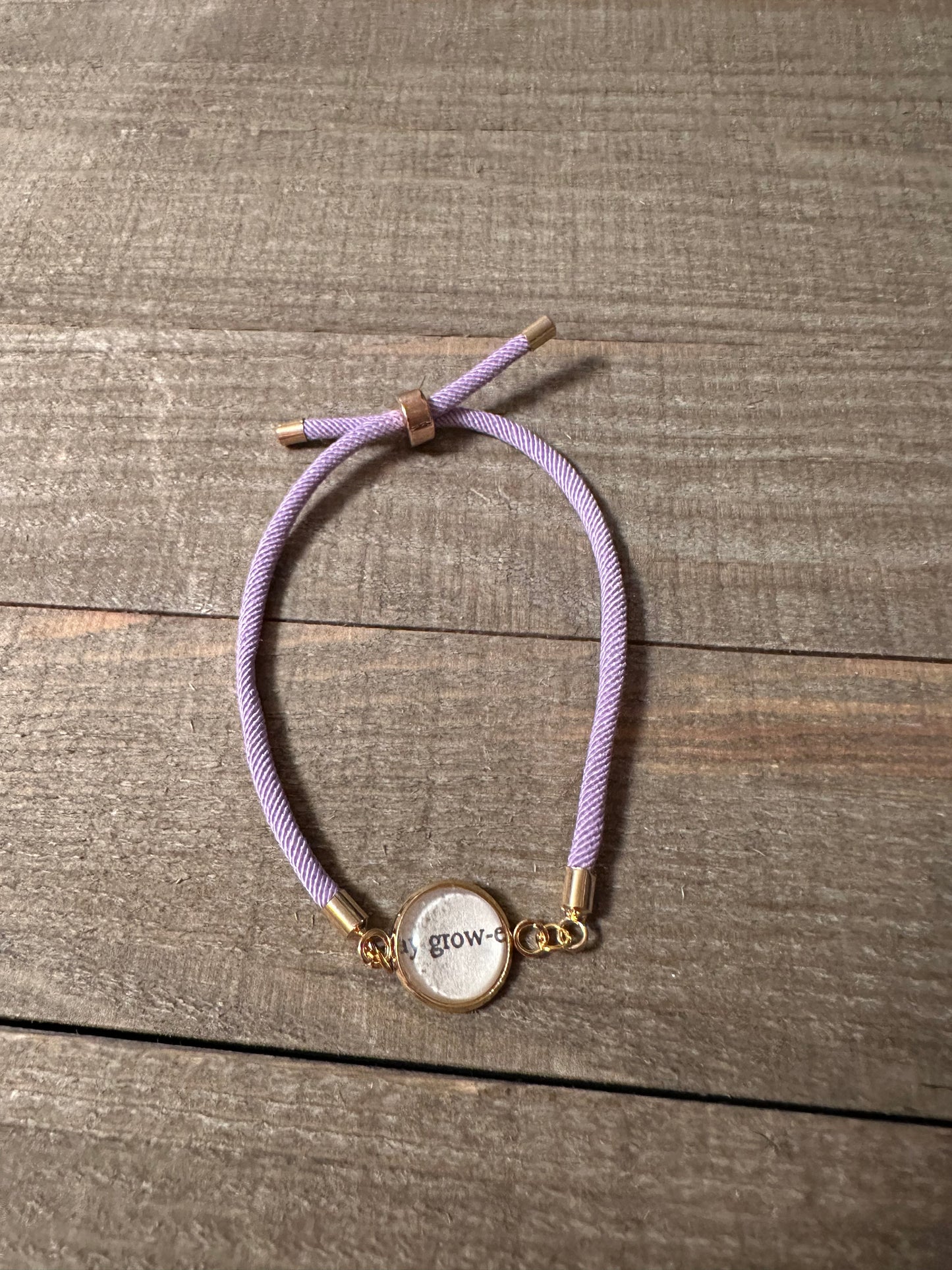 Light Purple Adjustable Hymn Bracelet