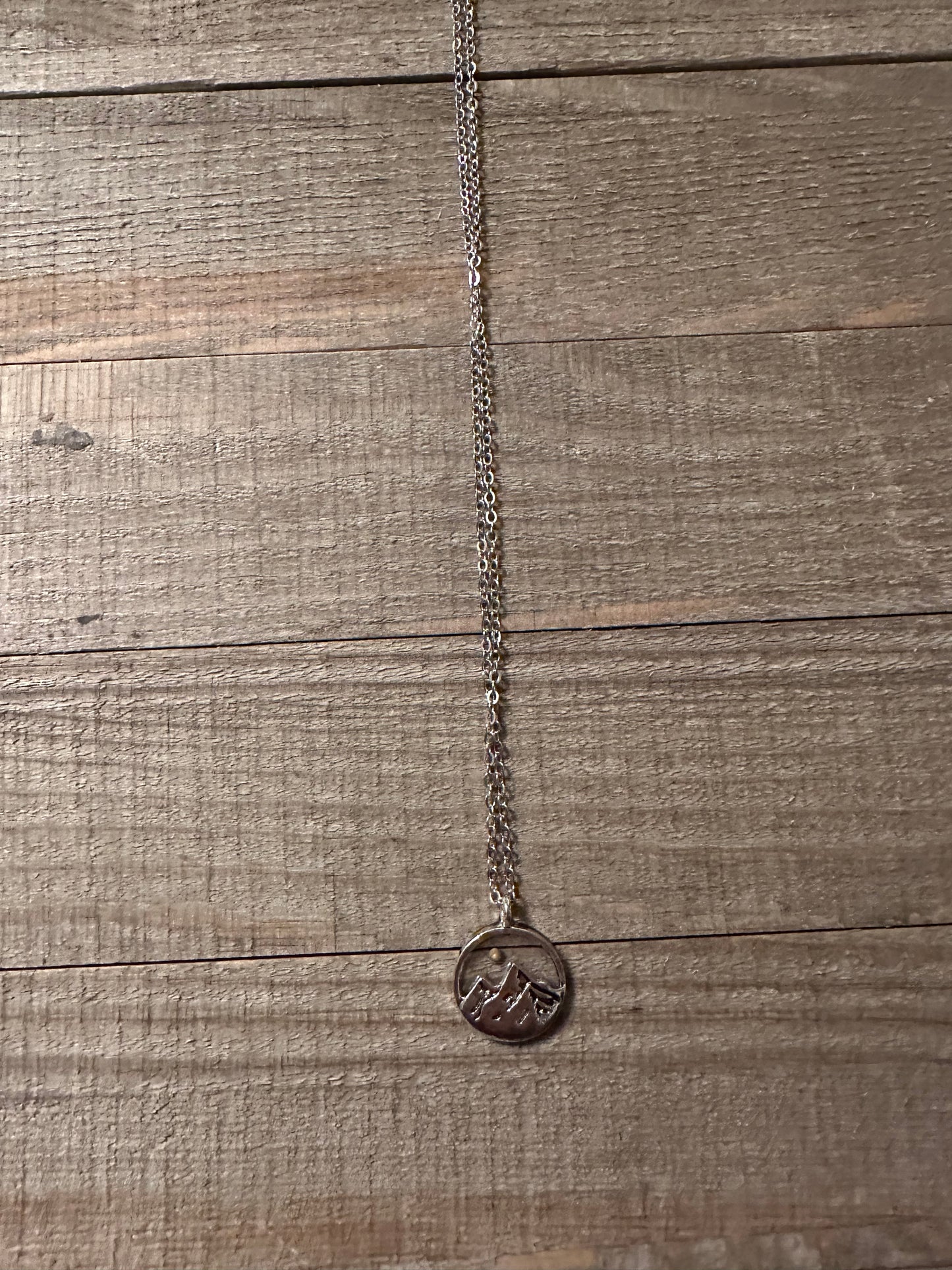 Round Faith Can Move Mountains Necklace