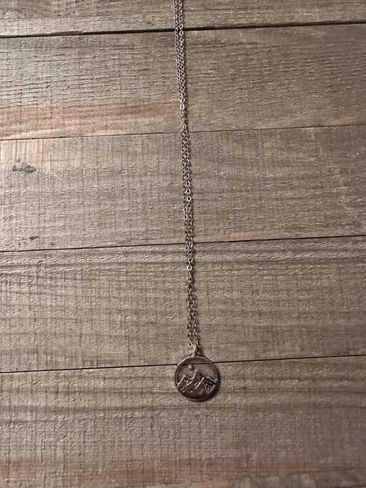 Round Faith Can Move Mountains Necklace