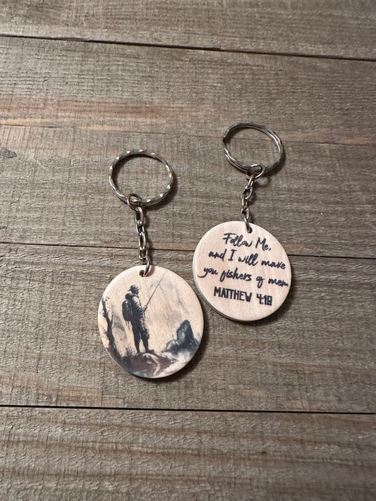 Fishers of Men Wooden Keychain