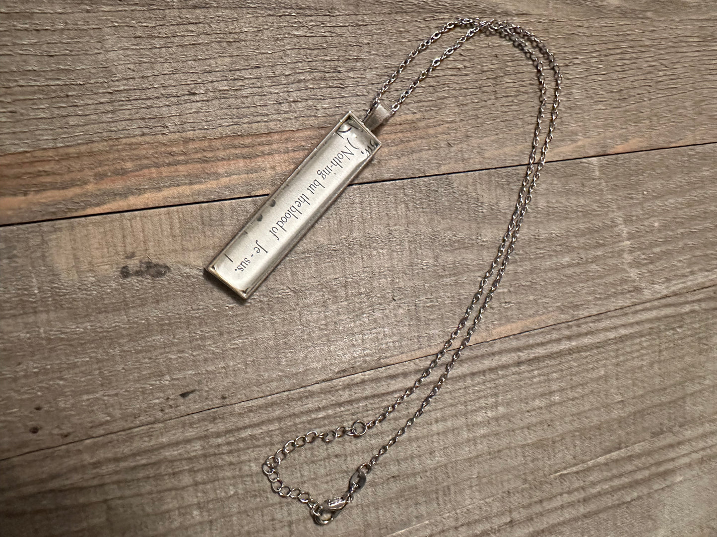 Nothing But The Blood Of Jesus Necklace