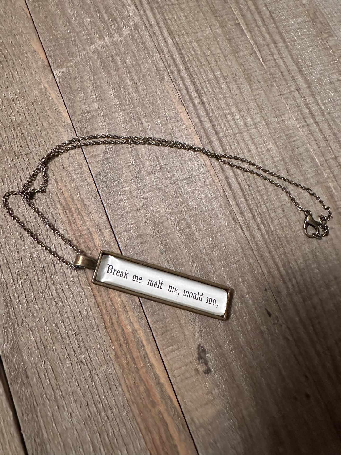 Break Me, Melt Me, Mould Me Necklace