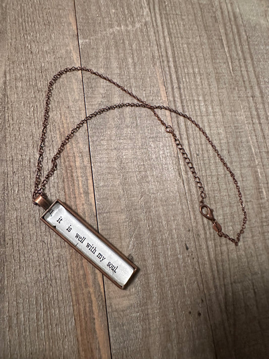 It Is Well With My Soul Necklace