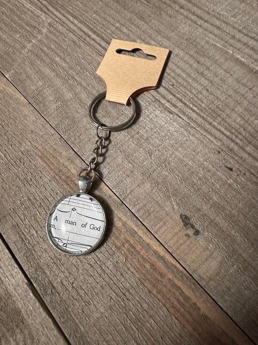 A Man Of God Keychain