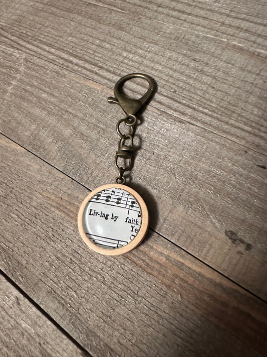 Living By Faith Keychain