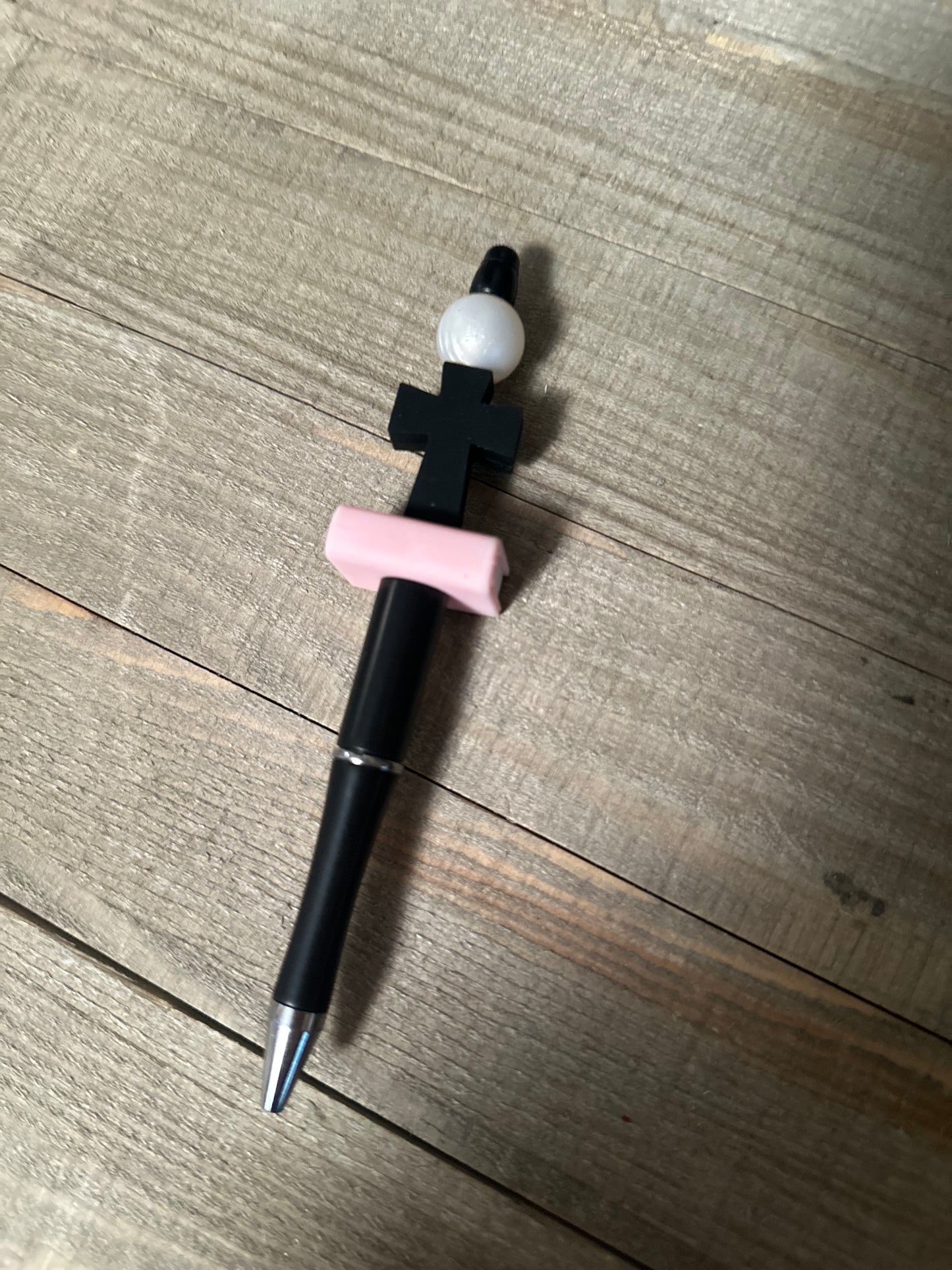 Black Cross Pink Book Pen