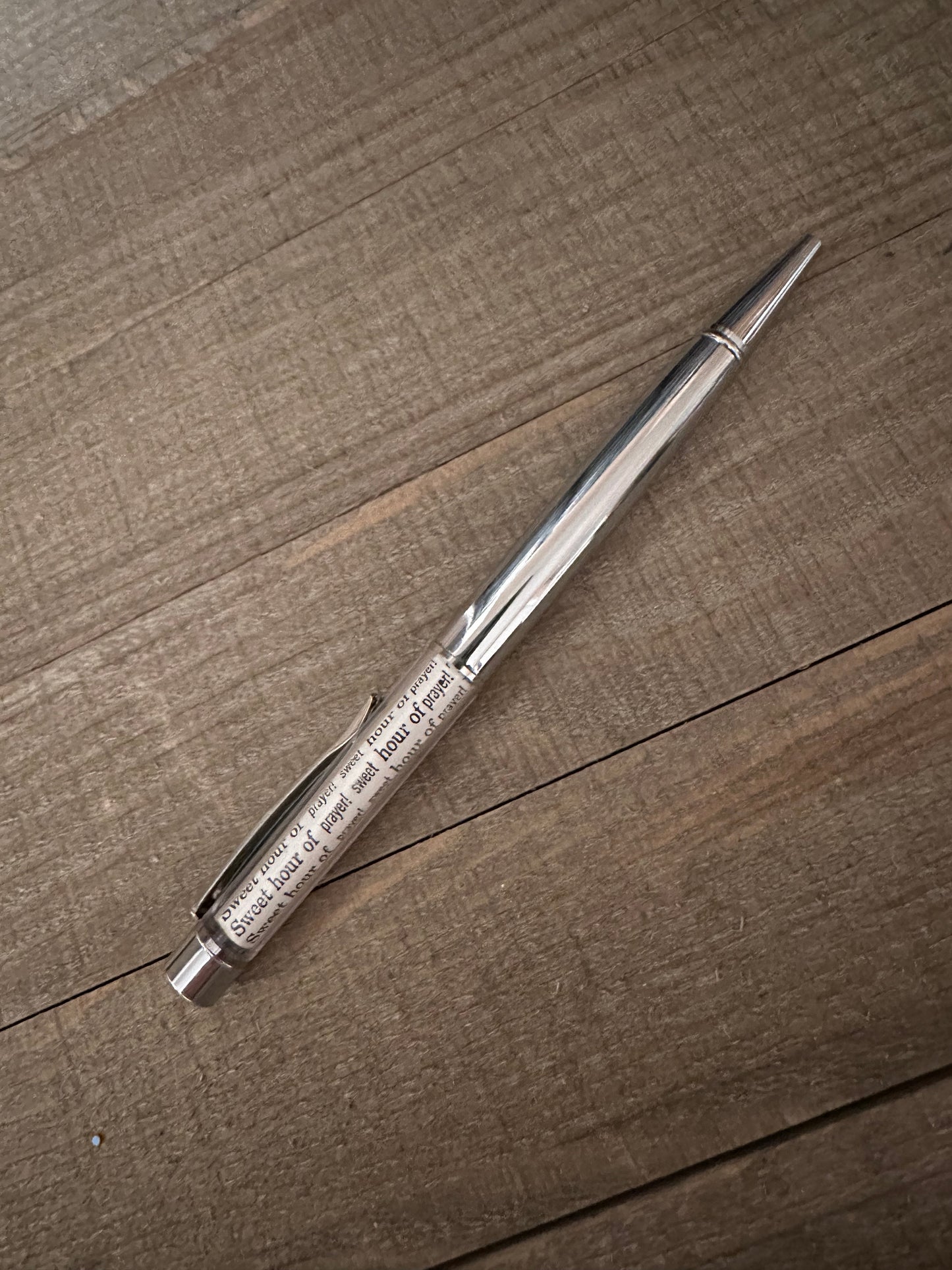 Silver Sweet Hour Of Prayer Pen