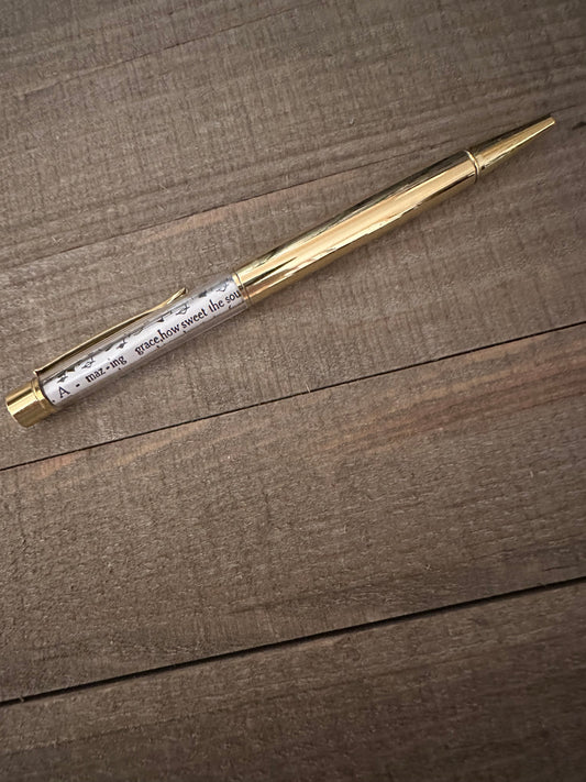 Gold Amazing Grace Pen