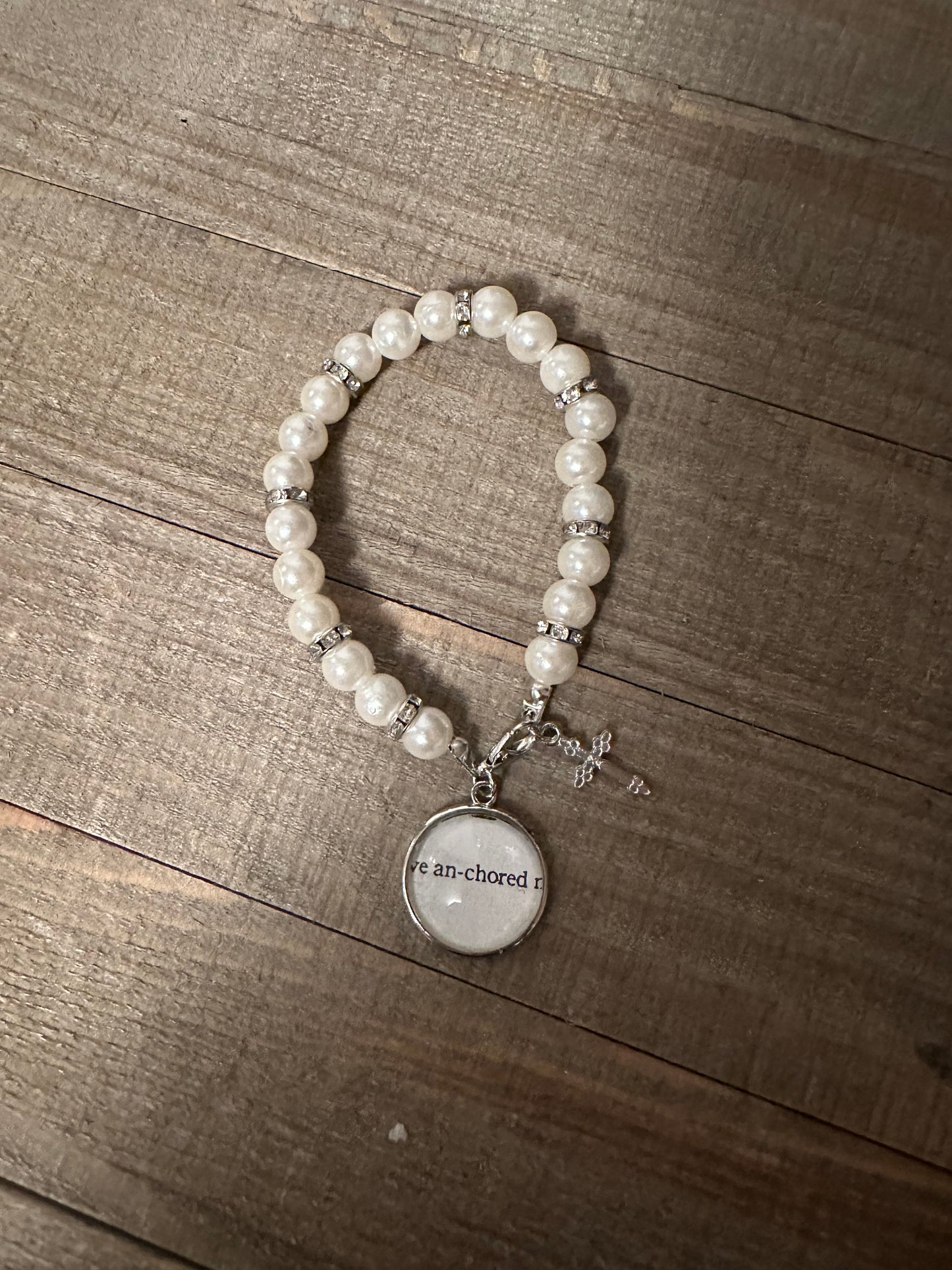 Anchored Pearl Bracelet