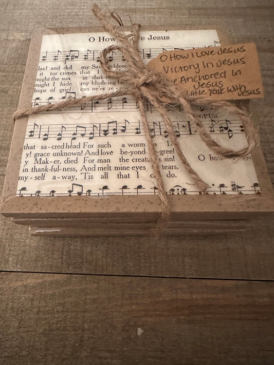 Brown Speckled Tile Coasters