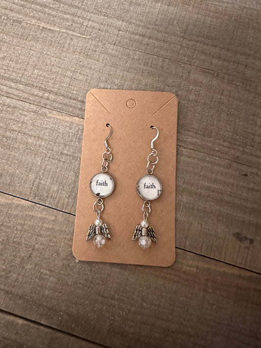 Faith Angel Earrings