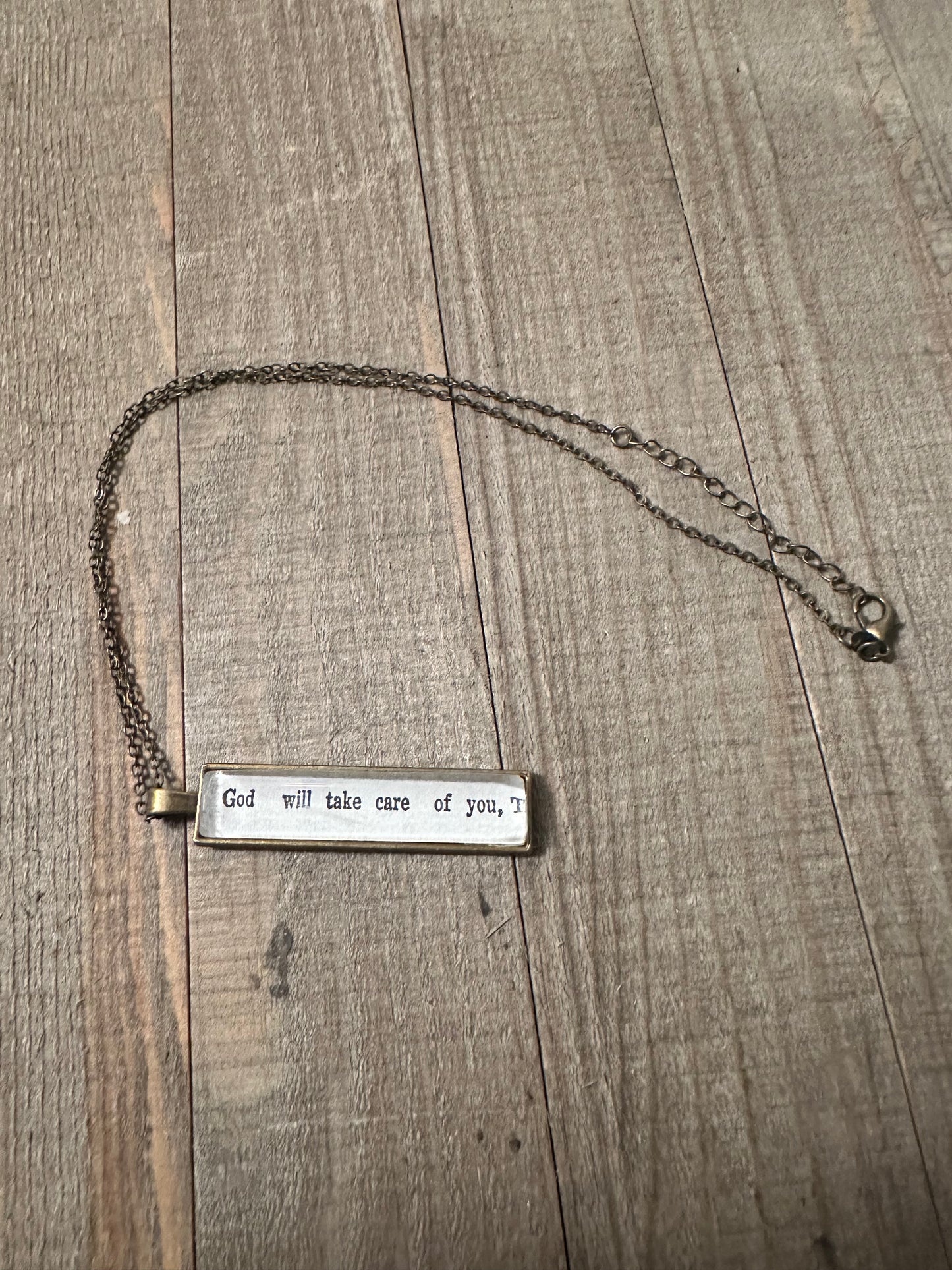 God Will Take Care Of You Necklace