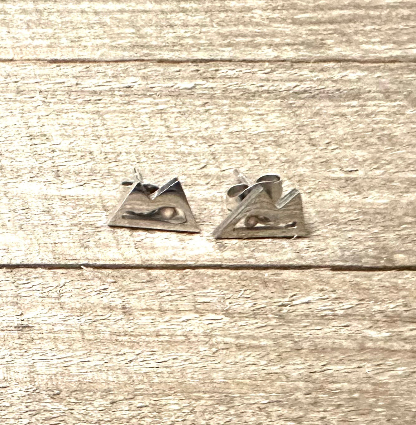 Faith Can Move Mountains Stud Earrings